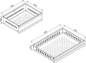 Wózek warsztatowy mobilny na narzędzia GD, 6 szuflad, 705 x 545 x 960 mm, grafitowy /czerwony