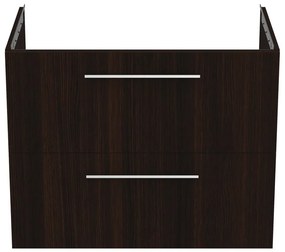 Ciemnobrązowa wisząca szafka pod umywalkę w dekorze dębu 80x63 cm i.Life B – Ideal Standard
