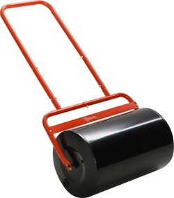Outsunny Praktyczny Wał Ogrodowy, Ręczna Rolka do Traw, Wał do Trawy, Wałek Ogrodowy, Elastyczny, ze Stali, 58Dł x 32,5S x 113W cm, Czerwony