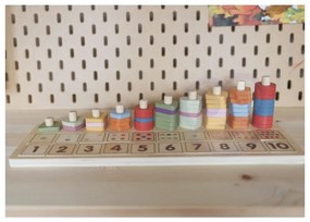 Viga polarb drewniane liczydło sorter nauka liczb montessori