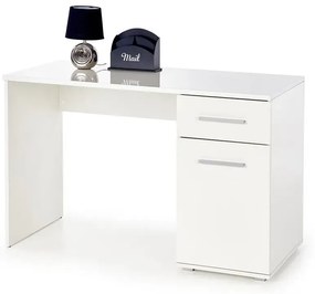 Białe biurko z szafką 120 cm - Kaloe