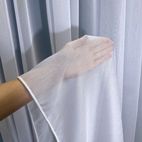 Firana błysk Jodełka gładka bez wzorów na metry wys. 300 cm ołowianka