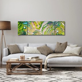 Obraz pól ryżowych z lotu ptaka (170x50 cm)