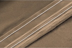 Zasłona zaciemniająca ELVIO VELVET 140x250 cm, beżowa Zawieszanie: Metalowe pierścienie