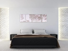 Obraz - Lasek, jednokolorowy (170x50 cm)