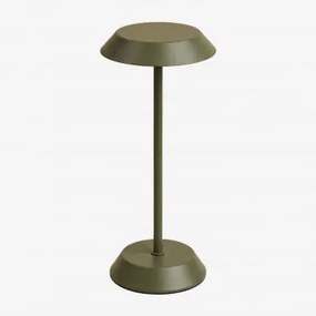 Bezprzewodowa Lampa Stołowa Led Z Żelaza Oravella Intensywny Verde Olive - Sklum