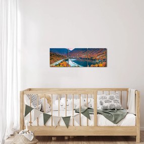 Obraz - White Mountain, New Hampshire, USA (z zegarem) (90x30 cm)