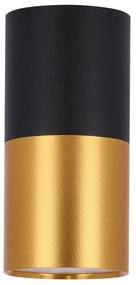 Czarno-złota lampa sufitowa tuba F6-D81