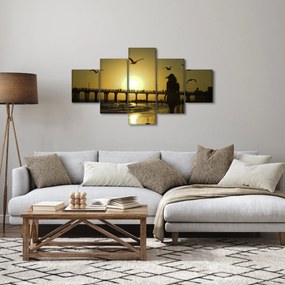 Obraz - Spacer po plaży (125x70 cm)