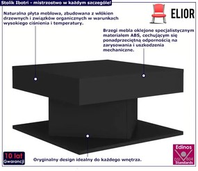 Designerski Stolik Czarny Kawowy Darius 5X 140 Cm