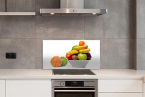 Panel szklany do Kuchni Miska Pełna Świeżych Owoców