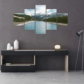 Obraz górskiego krajobrazu (125x70 cm)