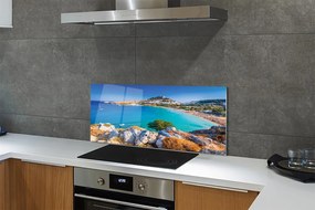 Panel Szklany Panorama Greckiego Wybrzeża