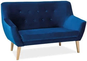 Sofa NORDIC 2 VELVET granatowa SIGNAL