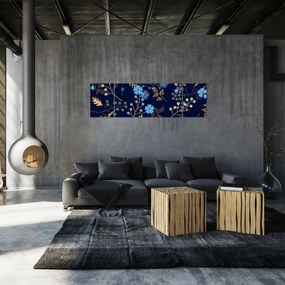 Obraz - Jesienne kwiaty (170x50 cm)