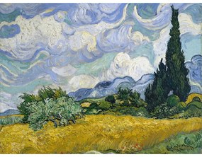 Reprodukcja obrazu Vincenta van Gogha – Wheat Field with Cypresses, 60x45 cm