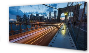 Obraz drukowany na płótnie Nowoczesne Miasto nad Rzeką