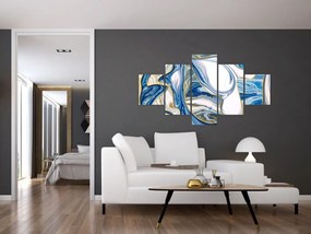 Obraz - Fale z marmuru (125x70 cm)