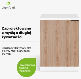 Blumfeldt WoodVista szafka pod zlewozmywak, solidna, zawiasy Soft-Close