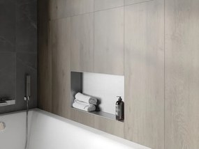 Mexen X-Wall-NR półka wnękowa bez kołnierza 60 x 30 cm, inox - 1911603010