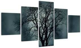 Obraz drzewa podczas zaćmienia (125x70 cm)