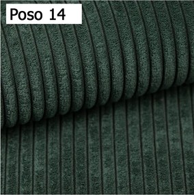 Kanapa KASJO Uniwersalny Sofo-Narożnik z funkcją spania i poduszkami, 2x pojemnik POSO 014 Zielony DOMOHOME