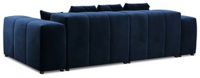 Niebieska aksamitna sofa 320 cm Rome Velvet – Cosmopolitan Design