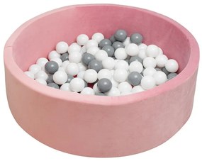 Suchy basen dla dzieci z piłeczkami New Baby,różowy