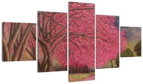 Obraz kwitnących drzew (125x70 cm)