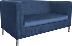 Sofa Monaco : Kolor nogi - Chrom, Kolor tkaniny - Kronos5/Poso5, Typ tkaniny - Kronos/Poso, Wysokość nogi - 15 cm