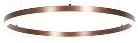 Lampa wisząca ciemnobrązowa 60 cm w tym LED 3-stopniowy ściemniacz - Anello Nowoczesny Oswietlenie wewnetrzne