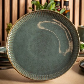 Altom Porcelanowy płytki talerz Reactive Sage, 26cm