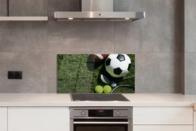 Szklany Panel Sprzęt do Tenisa na Trawie