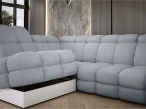 Narożnik TOLLO XL z elektryczną regulacją siedziska Lewostronny w tkaninie promocyjnej BUBBLE 06 WERSAL