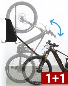 Obrotowy uchwyt na rowery elektryczne UpBike z mechanizmem podnoszenia 1+1 GRATIS, zabudowane boki