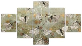 Obraz - Vintage motyle (125x70 cm)