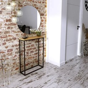 Industrialna konsola czarny + dąb lancelot K0-L38