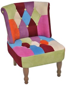Patchworkowy fotel pikowany F9-S73