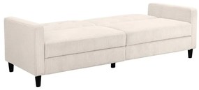 Biała sztruksowa rozkładana sofa 82 cm Hartford – Støraa