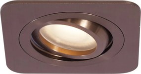 Zestaw 6 zaokrąglonych reflektorów wpuszczanych z ciemnego brązu GU10 50mm IP44 - Alberto