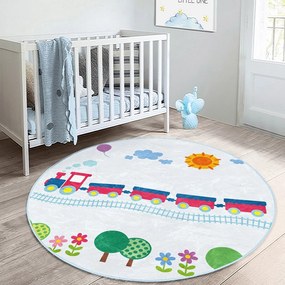 Jasnoniebieski dywan dziecięcy ø 100 cm Comfort – Mila Home