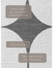 Czarno-biały dywan odpowiedni na zewnątrz 120x170 cm Duet Bowen – NORTHRUGS
