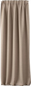 Zasłona zaciemniająca na taśmie marszczącej blackout strukturalny beżowy140 x 280 cm 1 szt.