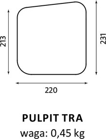 Krzesło konferencyjne z pulpitem Fen 4L ARM TRA