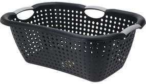 Kosz na pranie z recyklingu 26 l, 60 x 40 x 22 cm,26 l , antracytowy