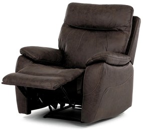 Fotel rozkładany 4092 BR3, vintage, brązowy