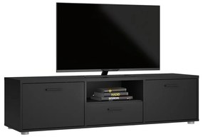 Czarna szafka pod TV 147x38 cm Media – Tvilum