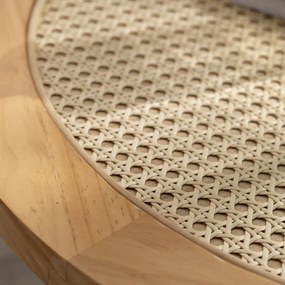 Stolik kawowy Kali, blat z plecionki wiedeńskiej