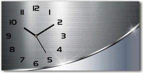 Zegar ścienny szklany Metalowa abstrakcja