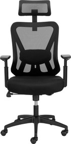 Krzesło biurowe z oparciem siatkowym Ergobit, zgodne z normą BHP